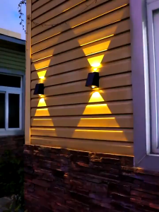 Solar Power Light 2LED PIR Motion Sensor Wall Light Waterproof Outdoor Yard Path Home Garden Lamp Night