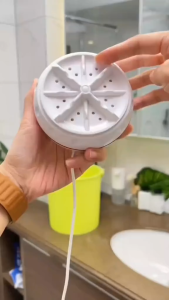 Mesin Cuci Mini Portable Putar 360° Turbine Wash USB Pencuci Pakaian Dalam Kaos Kaki Handuk