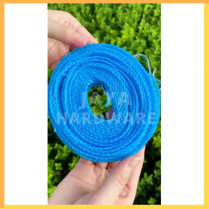 Tali Jemuran Gantungan Baju Pakaian 5 Meter Lubang Portable + Hook Besi Cloth Line / Tali Tambang Serbaguna 5 Meter Anti Slip Super Praktis Kuat Camping Outdoor Kemah Laundry