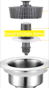 New Universal Sink Bounce Strainer Core Waste Plug Kitchen Sink Drain Stopper Stainless Steel Sink Deodorant Drain Filter strainer sink