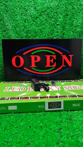 ป้ายไฟLED ป้ายไฟตัวอักษร ป้ายไฟวิ่ง ป้ายไฟหน้าร้าน "ป้ายไฟ OPEN" แบบเสียบปลั๊กไฟ ป้ายไฟตกเเต่งร้าน