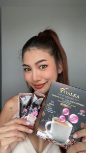 วิวัลก้ากาแฟคอลลาเจน มารีนฟิชคอลลาเจนนำเข้าจากประเทศนอร์เวย์ [ชุด 3แถม1 รวม4กล่อง มี 60 ซอง]