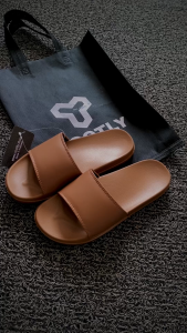 Rootly - Sandal Pria Wanita Polos Full Mocca