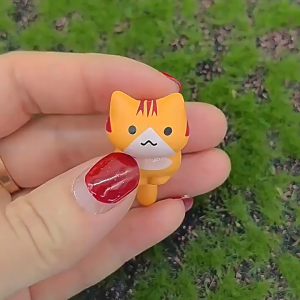 6Pcs/Set Miniatur Kucing untuk DIY Craft Dekorasi Rumah Ornamen Hewan Kucing Lucu Mini Patung Pajangan Dekorasi Rumah Dekor Hiasan Rumah