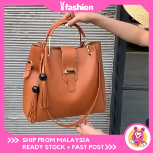 iFashion 1015 Women 3 In 1 Fashion Sammi Shoulder Handbag Set Ladies Sling Tote Bag Wanita Bags Silang Tangan Sandang