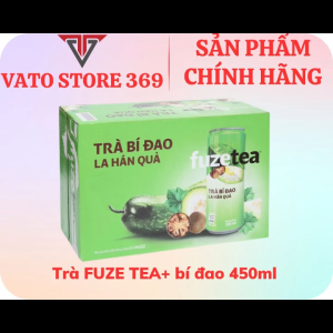 Trà bí đao FUZETEA+ la hán quả lon 320ml