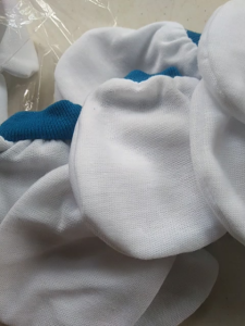12 pcs baby mittens 6 pairs cotton plain white baby essentials mittens for newborn