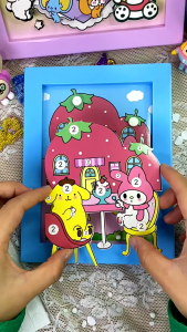 Mainan 3D Puzzel Bingkai Foto 3 Dimensi DIY FRAME FOTO SANRIO 3D