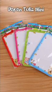 Bayar DI Tempat - Papan Gambar Edukasi Anak / Papan Tulis Mini Karakter dengan Penghapus