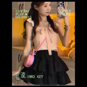 Ruffled Short Crop Top & Sweet Bow Lace Up Vest: The Ultimate Women's Blouse for 2025