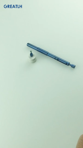 GREATLH Sapphire Elbow Double Lancet Blade Ophthalmic Sapphire Keratome Blade Titanium Handle Ophthalmic Tool Instrument