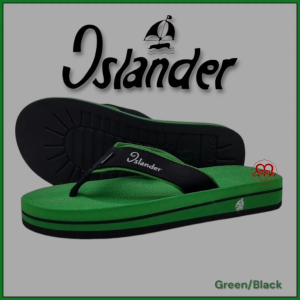 Islander Green/Black Men's Non-Slip Rubber Soles Authentic & Original Slippers/Flipflops (Makapal)