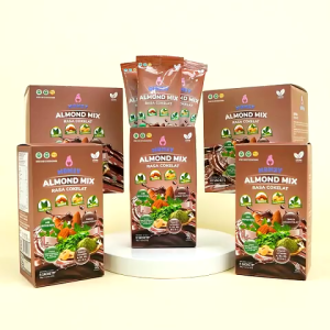 MOMSY ALMOND MIX RASA COKELAT 6 sachet Susu Pelancar ASI Daun Katuk Daun Kelor Almond Kedelai Rendah Gula BPOM & HALAL