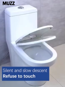 New toilet seat Toilet Seat with Slow Close V/O Type Standard Toilet Seat Quiet Toilet Lid Durable