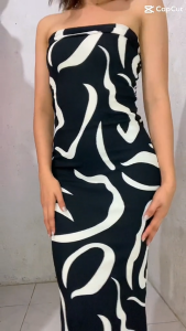 Maloi Women's Graphic Print Mermaid Hem Tube Dress: A Stylish & Comfortable Choice