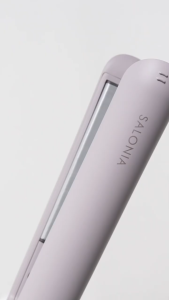 SALONIA SILKYTECH [พร้อมส่ง] พรีเมียม หนีบตรง Smooth Shine Hair Straightener 24 mm [Pink] แถม! กระเป๋ากันความร้อน