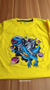 Baju Kaos Distro Anak Laki-laki Karakter Dinosaurus Keren Import 1-10 Tahun - Hypelane DTF2