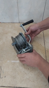 Katrol Kerekan Lengkap Hand Winch Kanopi Buka Tutup Baja Ringan Roover Alderon