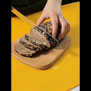 Stainless Steel Cake Offset Spatula Butter Cream Icing Frosting and Serrated Bread Cutting Knife
