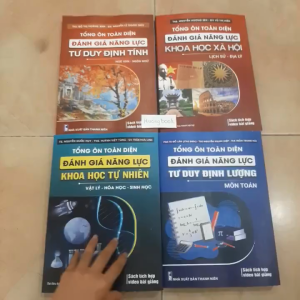 Sách - Combo 4 cuốn Tổng ôn toàn diện đánh giá năng lực (THPT DHQG) 2024