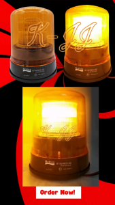 12V/24V Yellow LED Emergency Warning Light Flashing Beacon Light Yellow Strobe Turning Light Lorry Trailer Truck Bus
