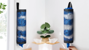 Perfect Life Kitchen Mesh Garbage Bag Organizer Dispenser Trash Bags Holder Trash Bag Storage Bag