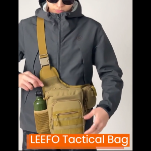 Malaysia Stock!! LEEFO Tactical Camouflage Army Men Shoulder Bag Chest Bag Multi-Compartments Durable & Thick Polyester