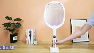 Vợt muỗi 2 trong 1 WD 991 siêu mạnh 1200mAh màn hình LED hiển thị dung lượng pin