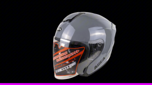 Helm Half Face AGEA Original SNI Premium Khairo-X Hitam Black Doff