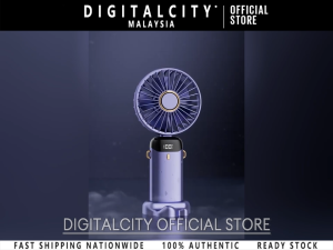 Gift Kipas Mini Fan Portable Fan USB Rechargeable Mist Fan 5 Speed Handheld Fan With LED Display Neck Fan Kipas Leher 风扇