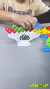 16/36/48pcs Tetra Tower Balance Stacking Blocks Game Building Blocks Toy for Kids Adults Family Game ﻿