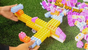 Mainan Edukasi Anak DIY Building Block Brick Balok Susun 120 Pcs Puzzle Blok Besar Bongkar Pasang