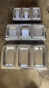 SAUCE PAN 3 HOLES WITH COVER PURE STAINLESS