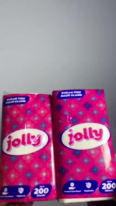 Tissue Jolly 2 ply ISI 200 sheets TERMURAH DAN BERKUALITAS