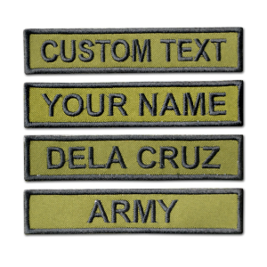 Philarpat Custom Embroidered Name Patch (Military Army Patch Cloth Velcro)