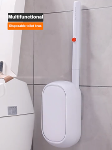 Joybos Disposable Toilet Brush Toilet Bowl Brush Disposable Toilet Cleaning System- Toilet Brush Storage Caddy for Bathroom