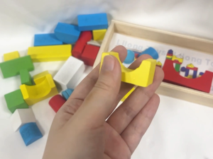 Payoe Mainan Balok Castle Edukasi Anak Jigsaw Puzzle Kayu Wooden Toys