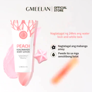 GMEELAN Peach Niacinamide Body Lotion Whitening 100g Mencerahkan Kulit Pelembab Moisturizing Cream Whitening Body Serum / NASA 01