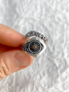 Cincin Elegan Desain Unik Rasi Bintang Untuk Pria Wanita Model Terbuka