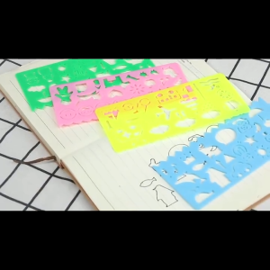 4pcs Drawing Toys Plastic Ruler Template Board Art Craft Painting for Kids Educational Toys