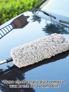 ไม้ปัดฝุ่น นาโน ไมโครไฟเบอร์ ไม้ยืดหดได้ ไม้ปัดฝุ่นทำความสะอาด ไม้ผ้านาโน ผ้าหนา ขนาดใหญ่ พร้อมถุงใส่ สำหรับทำความสะอาดรถ