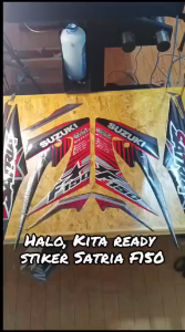 List Body Motor Stiker Sticker Striping Standart Ori Satria F150 2014 Million Terlaris Termurah