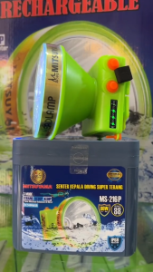 Senter Kepala Selam MITSUYAMA MS-216: Anti Air & Tahan Air