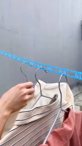 CS Tali Jemuran Pakaian 5 Meter dan 3 Meter Super Praktis Gantungan Baju Clothes Line + Hook / Tambang Gantungan Baju 5M & 3M