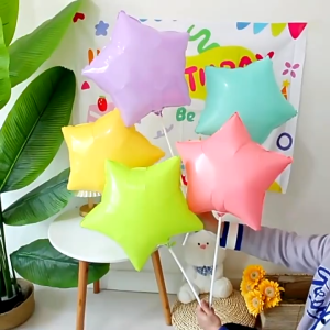 Bong Bóng Hình Trái Tim Ngôi Sao 45CM Màu Sắc Rực Rỡ Trang Trí Sinh Nhật Bong Bóng Bay Sinh Nhật Trang Trí 8/3