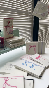 Sổ Tay Crabit Ribbon Coquette Collection ruột Dot Grid Kẻ ngang 130gsm nhiều kích thước làm love journal scrapbook