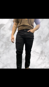 Elevate Your Style with Mens Stretchable Maong Denim Pants August Jeans 28-36 Black