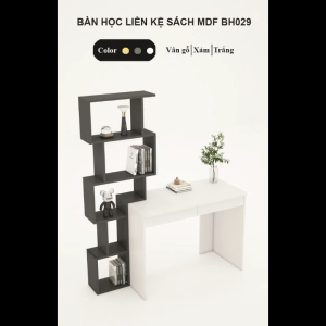 FREESHIP HCM - Bàn Học Bàn Làm Việc Liền Kệ Sách Gỗ MDF Tatana BH029 – có thiết kế theo yêu cầu