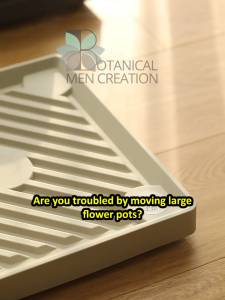 Heavy Duty Plant Stand with Wheels Square Plant Caddy on Wheels - Outdoor Flower Pot Rack on Rollers - Indoor T2003