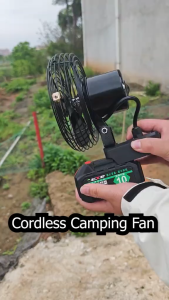 6/8 Inch Cordless Fan Battery Mini Portable Fan for Home Outdoor Camping Rechargeable Fan Kipas Angin Bateri